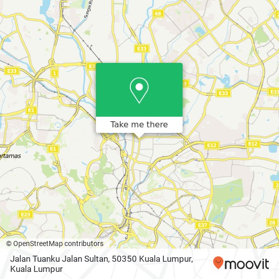 Peta Jalan Tuanku Jalan Sultan, 50350 Kuala Lumpur