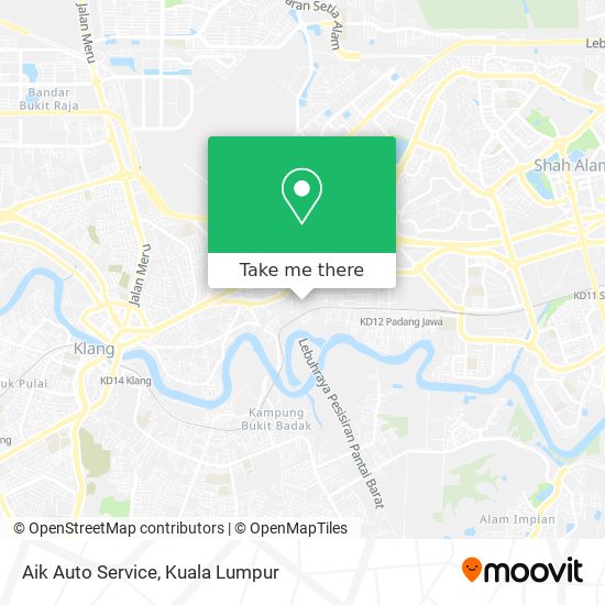 Peta Aik Auto Service
