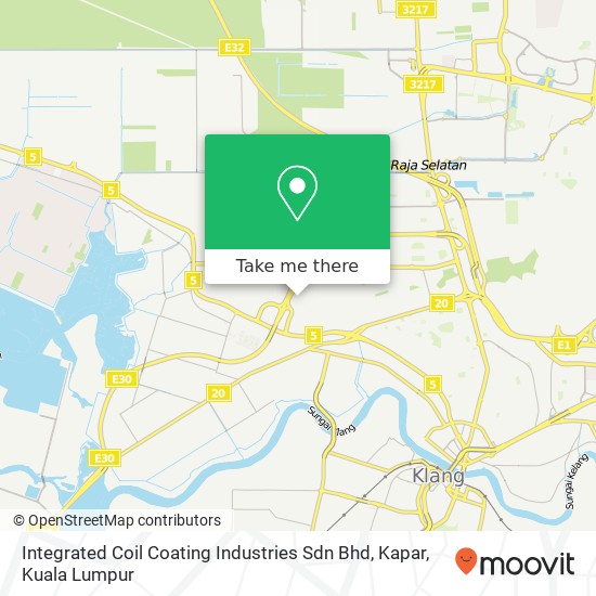 Integrated Coil Coating Industries Sdn Bhd, Kapar map