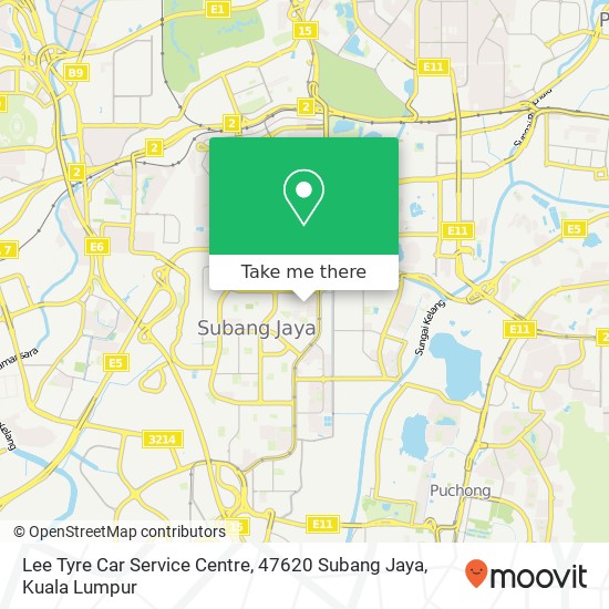 Lee Tyre Car Service Centre, 47620 Subang Jaya map