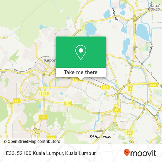E33, 52100 Kuala Lumpur map
