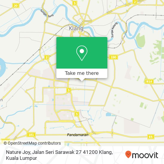 Peta Nature Joy, Jalan Seri Sarawak 27 41200 Klang