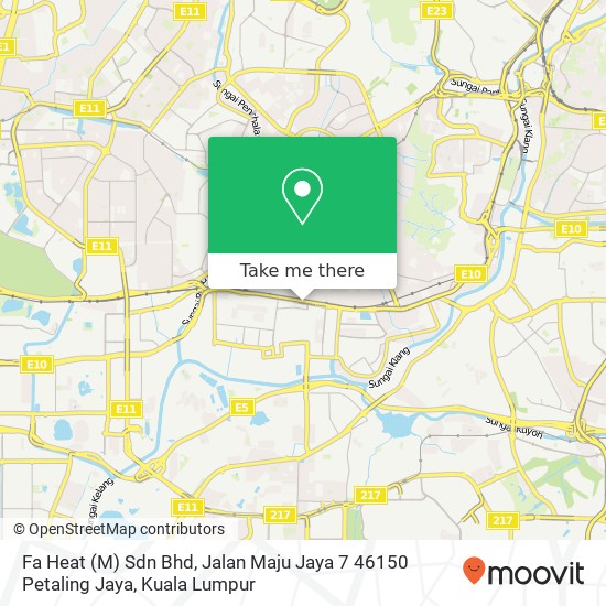 Fa Heat (M) Sdn Bhd, Jalan Maju Jaya 7 46150 Petaling Jaya map