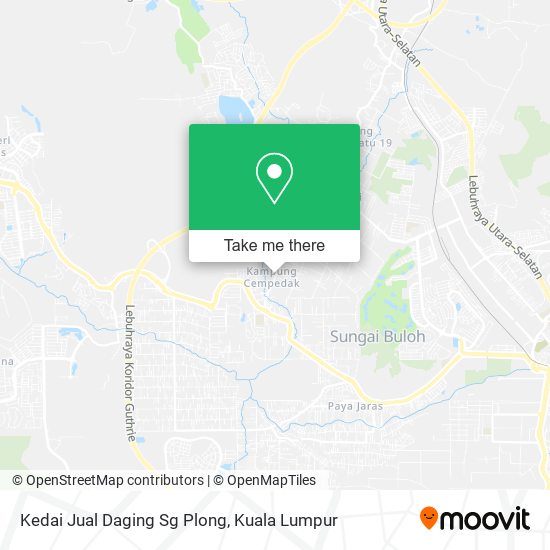 Kedai Jual Daging Sg Plong map