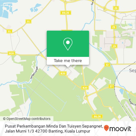 Pusat Perkembangan Minda Dan Tuisyen Sepangnet, Jalan Murni 1 / 3 42700 Banting map