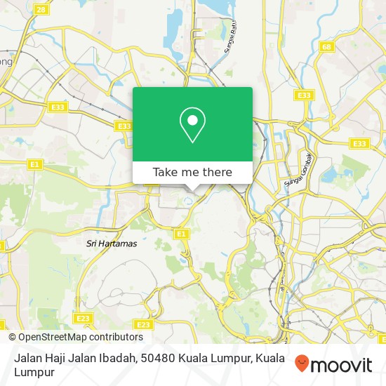 Peta Jalan Haji Jalan Ibadah, 50480 Kuala Lumpur