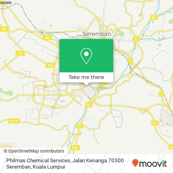 Philmas Chemical Services, Jalan Kenanga 70300 Seremban map