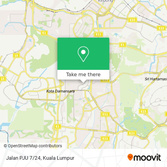 Jalan PJU 7/24 map