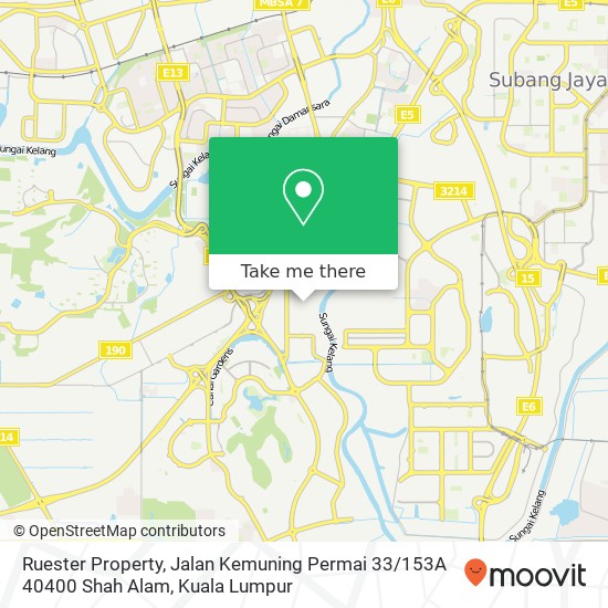 Ruester Property, Jalan Kemuning Permai 33 / 153A 40400 Shah Alam map