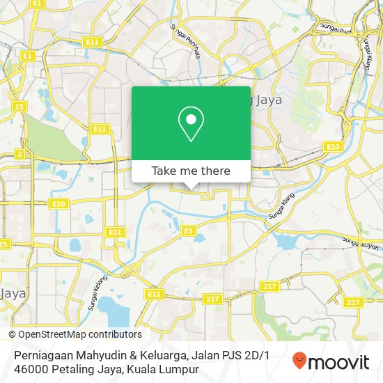 Perniagaan Mahyudin & Keluarga, Jalan PJS 2D / 1 46000 Petaling Jaya map