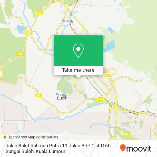 Peta Jalan Bukit Rahman Putra 11 Jalan BRP 1, 40160 Sungai Buloh