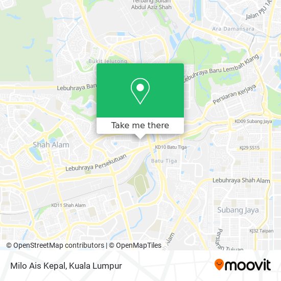 Milo Ais Kepal map