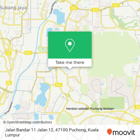 Jalan Bandar 11 Jalan 12, 47100 Puchong map