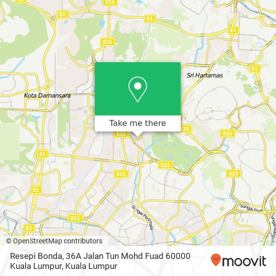 Resepi Bonda, 36A Jalan Tun Mohd Fuad 60000 Kuala Lumpur map