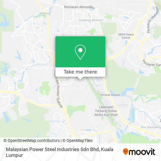 Peta Malaysian Power Steel Industries Sdn Bhd