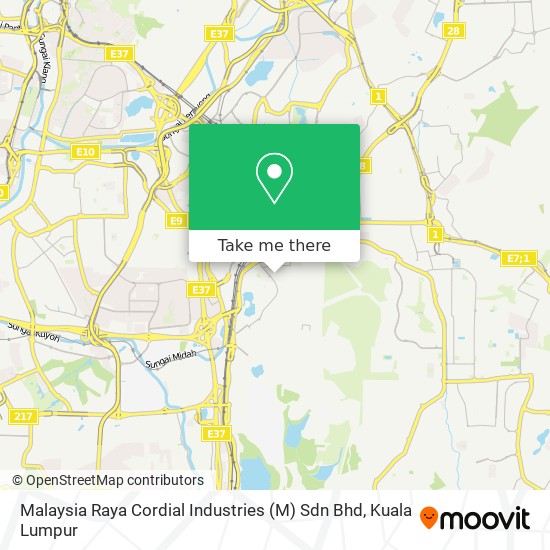 Peta Malaysia Raya Cordial Industries (M) Sdn Bhd