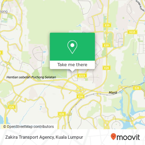 Zakira Transport Agency map