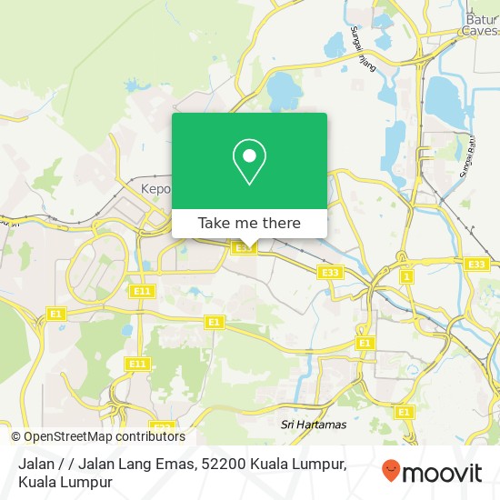 Peta Jalan / / Jalan Lang Emas, 52200 Kuala Lumpur