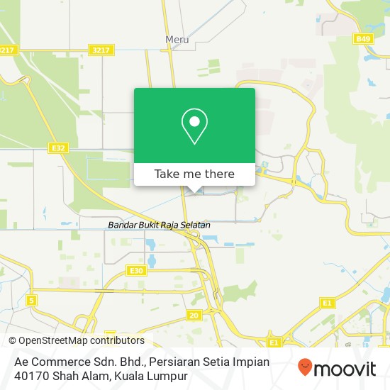 Ae Commerce Sdn. Bhd., Persiaran Setia Impian 40170 Shah Alam map