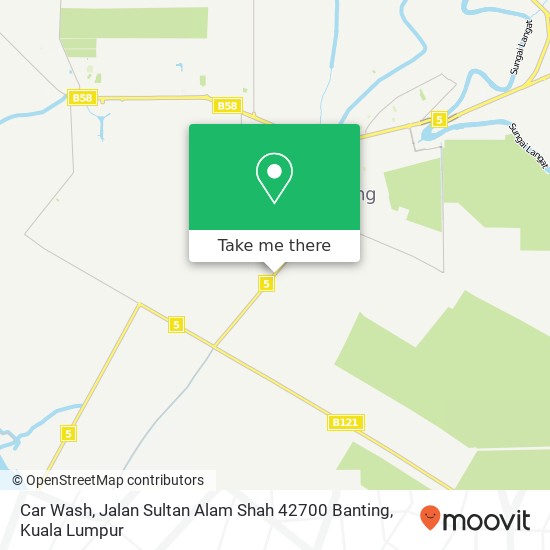 Peta Car Wash, Jalan Sultan Alam Shah 42700 Banting