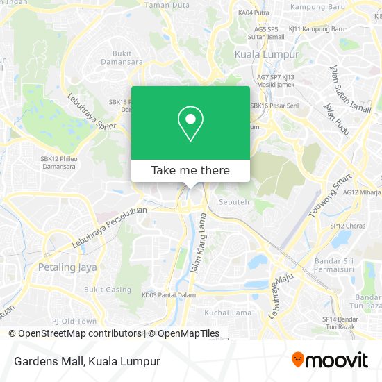 Gardens Mall map