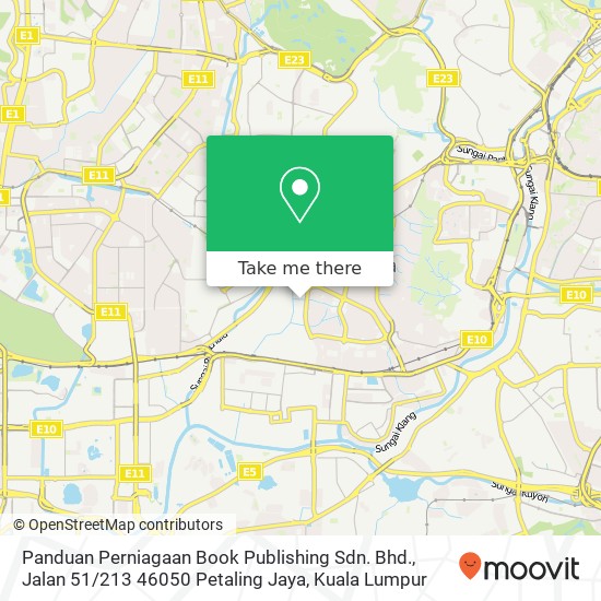 Panduan Perniagaan Book Publishing Sdn. Bhd., Jalan 51 / 213 46050 Petaling Jaya map
