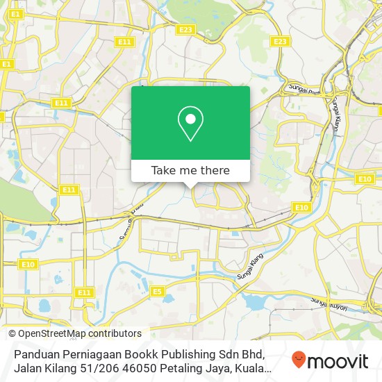 Peta Panduan Perniagaan Bookk Publishing Sdn Bhd, Jalan Kilang 51 / 206 46050 Petaling Jaya