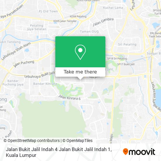 Jalan Bukit Jalil Indah 4 Jalan Bukit Jalil Indah 1 map