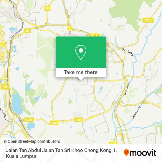 Jalan Tan Abdul Jalan Tan Sri Khoo Chong Kong 1 map