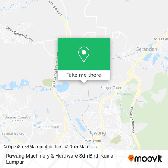 Peta Rawang Machinery & Hardware Sdn Bhd