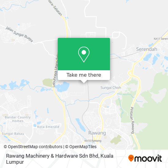 Rawang Machinery & Hardware Sdn Bhd map