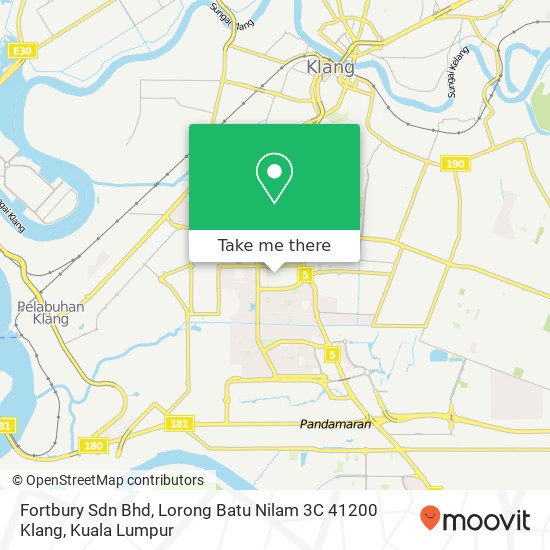 Fortbury Sdn Bhd, Lorong Batu Nilam 3C 41200 Klang map