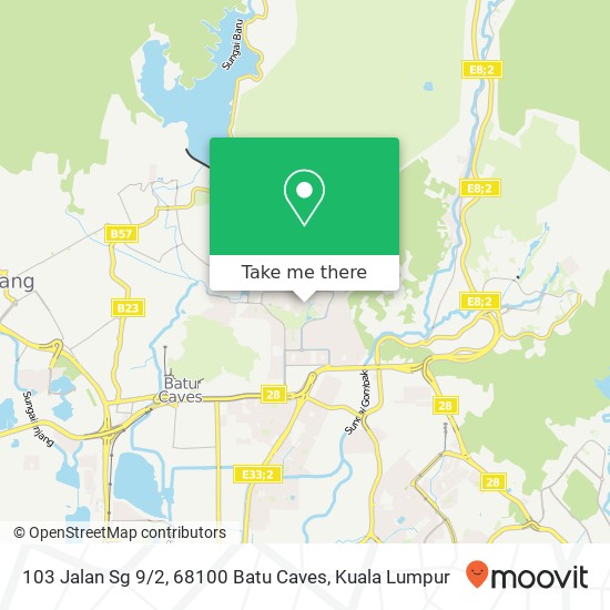 103 Jalan Sg 9 / 2, 68100 Batu Caves map