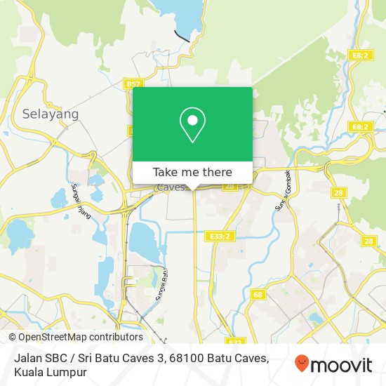 Jalan SBC / Sri Batu Caves 3, 68100 Batu Caves map