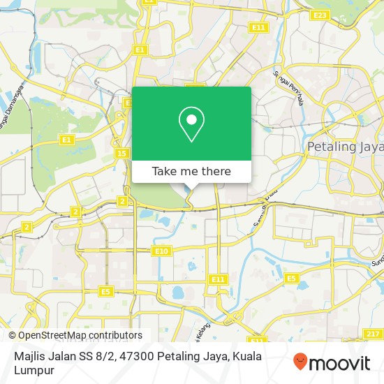 Majlis Jalan SS 8 / 2, 47300 Petaling Jaya map