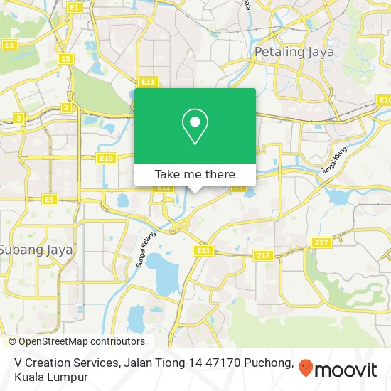 V Creation Services, Jalan Tiong 14 47170 Puchong map