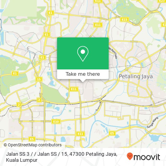 Jalan SS 3 / / Jalan SS / 15, 47300 Petaling Jaya map