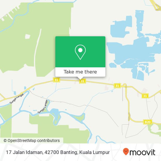 Peta 17 Jalan Idaman, 42700 Banting