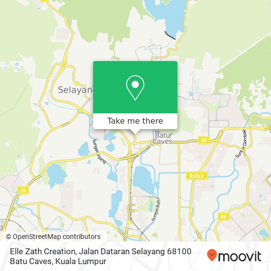 Elle Zath Creation, Jalan Dataran Selayang 68100 Batu Caves map
