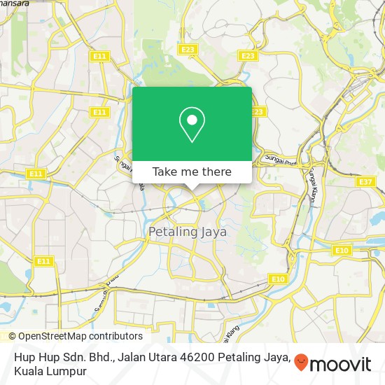 Hup Hup Sdn. Bhd., Jalan Utara 46200 Petaling Jaya map