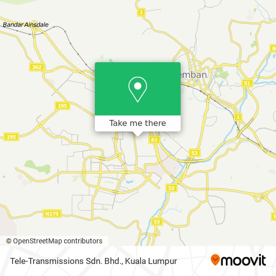 Tele-Transmissions Sdn. Bhd. map