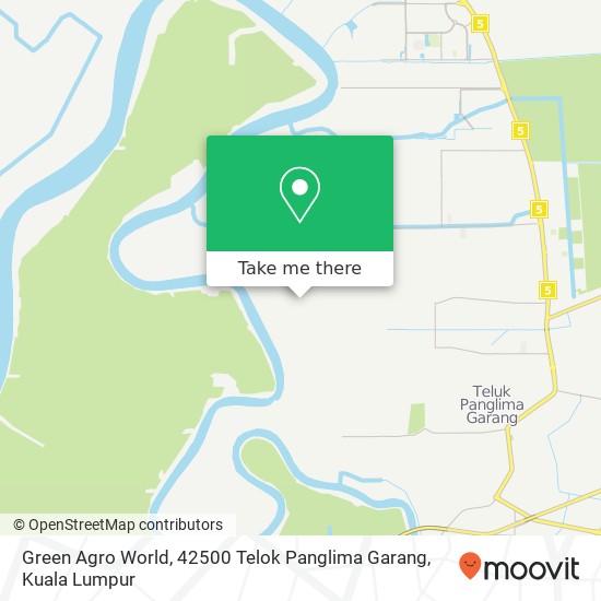 Peta Green Agro World, 42500 Telok Panglima Garang