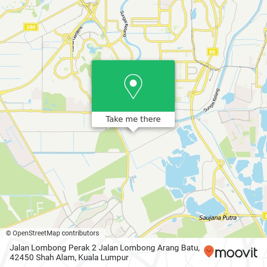 Peta Jalan Lombong Perak 2 Jalan Lombong Arang Batu, 42450 Shah Alam