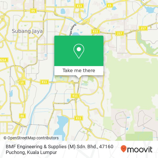 Peta BMF Engineering & Supplies (M) Sdn. Bhd., 47160 Puchong