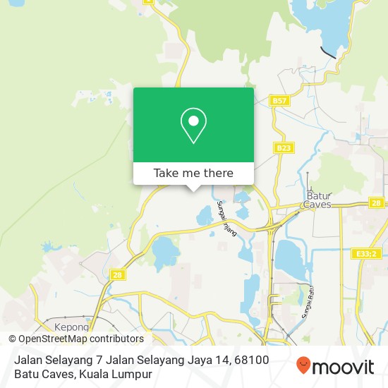 Jalan Selayang 7 Jalan Selayang Jaya 14, 68100 Batu Caves map