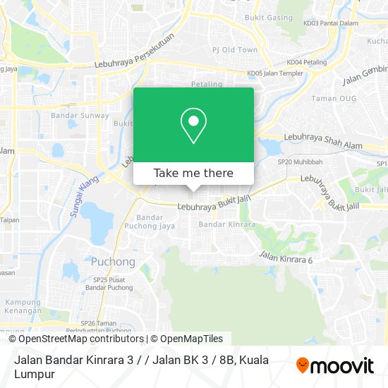 Jalan Bandar Kinrara 3 / / Jalan BK 3 / 8B map