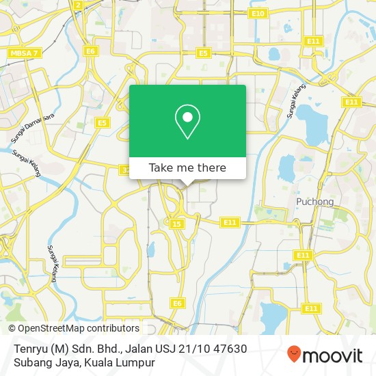 Peta Tenryu (M) Sdn. Bhd., Jalan USJ 21 / 10 47630 Subang Jaya
