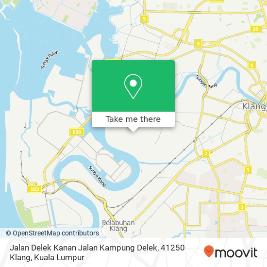 Peta Jalan Delek Kanan Jalan Kampung Delek, 41250 Klang