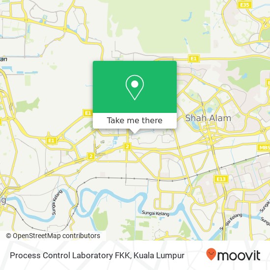 Process Control Laboratory FKK map