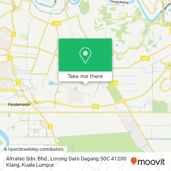Altratec Sdn. Bhd., Lorong Dato Dagang 50C 41200 Klang map